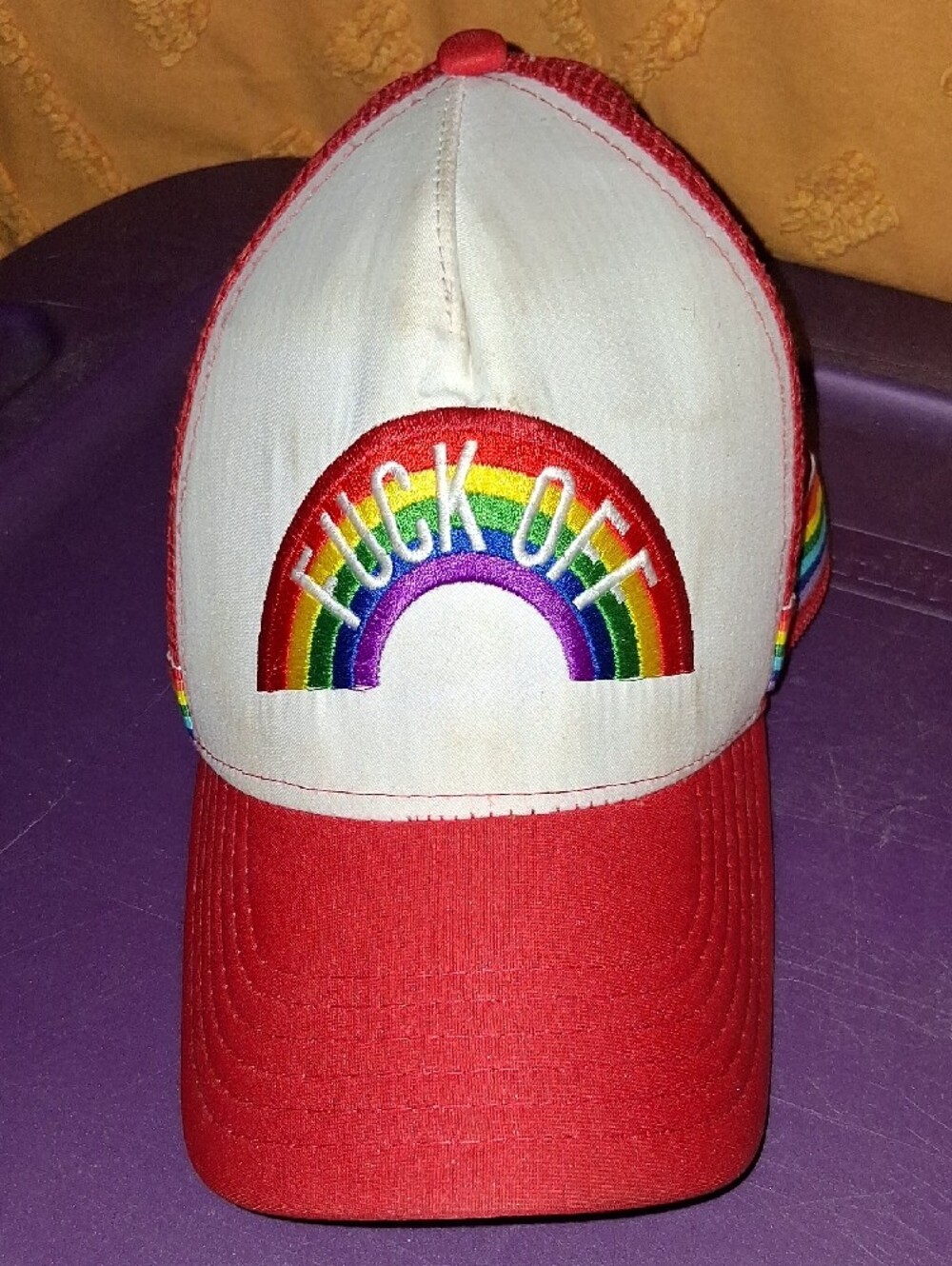 PRIDE LGBQ Rainbow Snapback Mesh Baseball Cap Hat